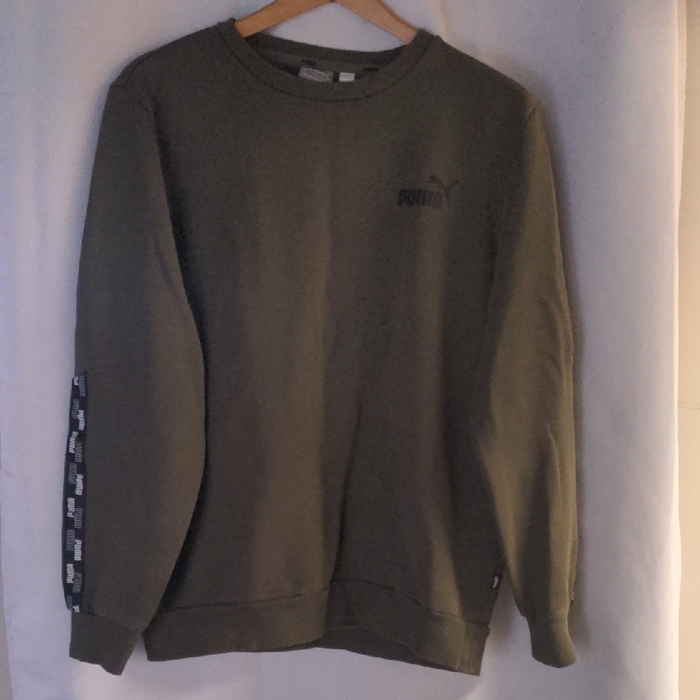 Puma Men's Khaki Crewneck Sweater